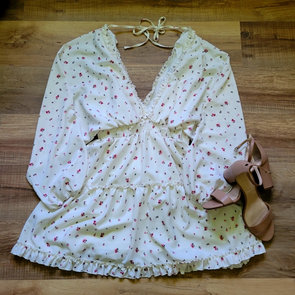 Boho Inspired Mini Dress Size Large